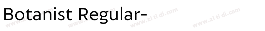 Botanist Regular字体转换
